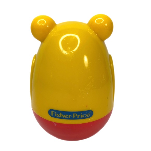 Fisher Price Plastic Tipsy Rocking Teddy Bear Chime Rocking 5” - Picture 3 of 10